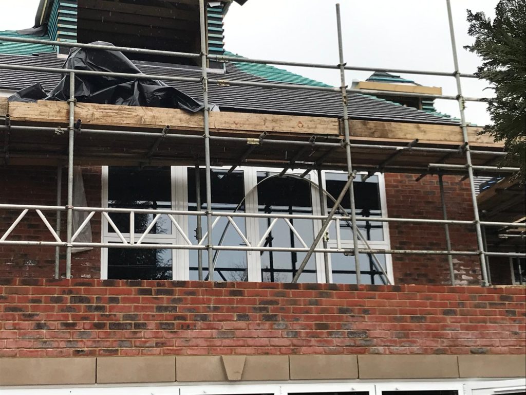 Aluminium windows installation project on a balcony.