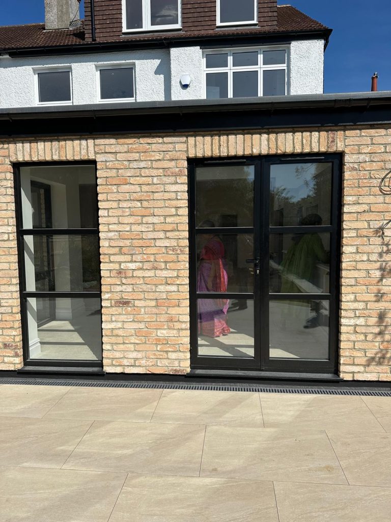 Heritage-style Crittall door and window installation in a commercial property in Hoddesdon