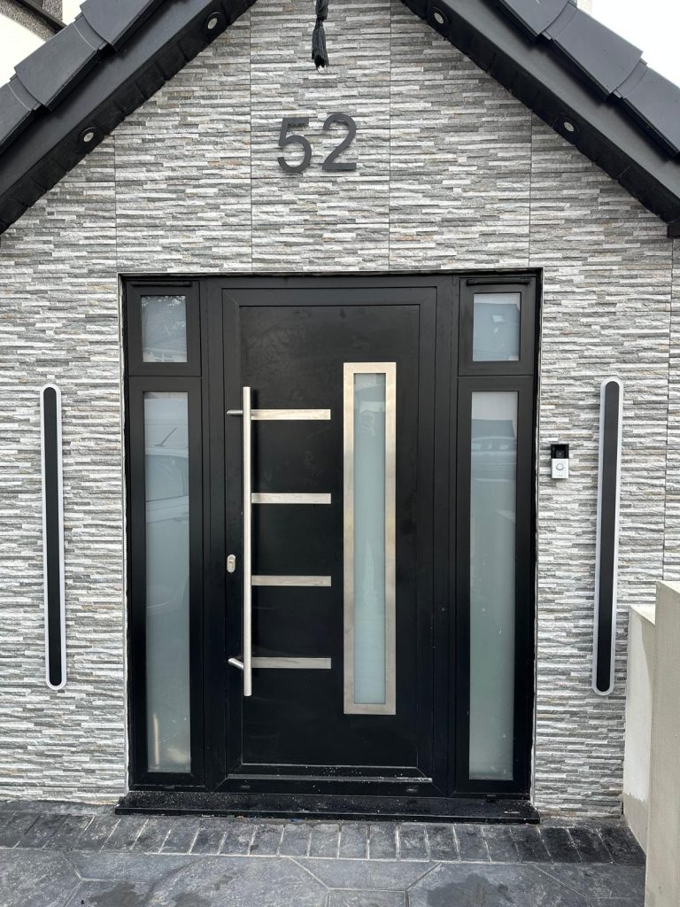 Aluminium Front Door Installation Project in Barnet