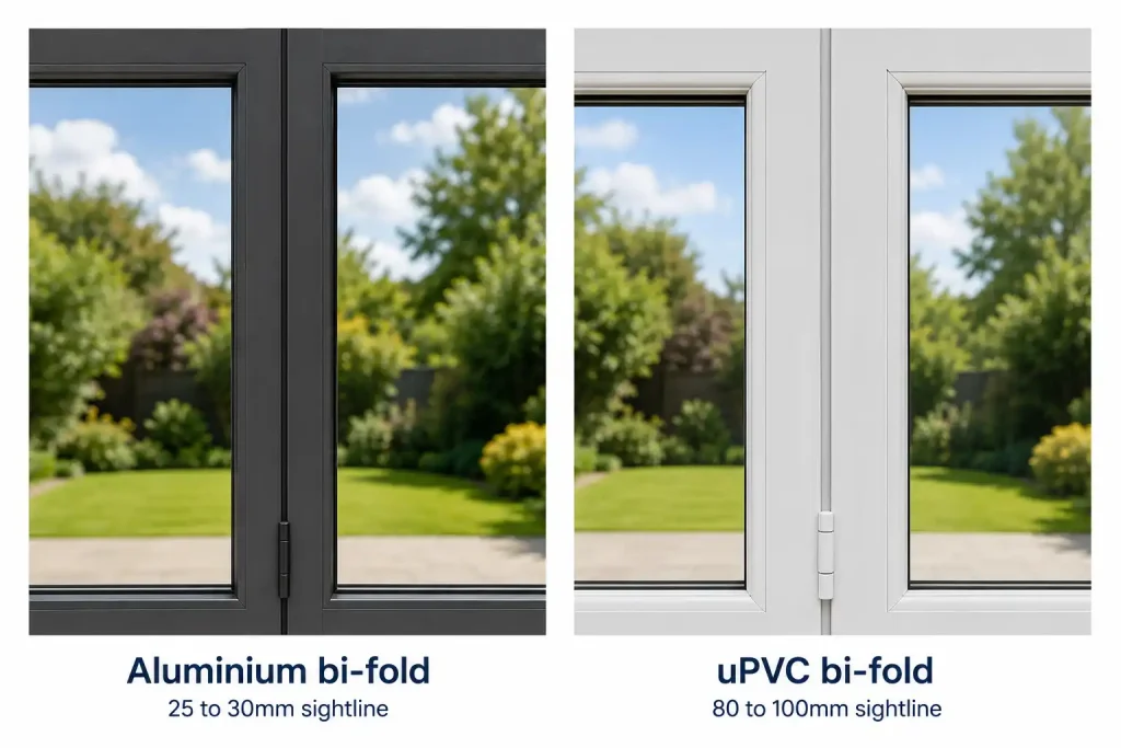 aluminium bifold vs upvc bifold