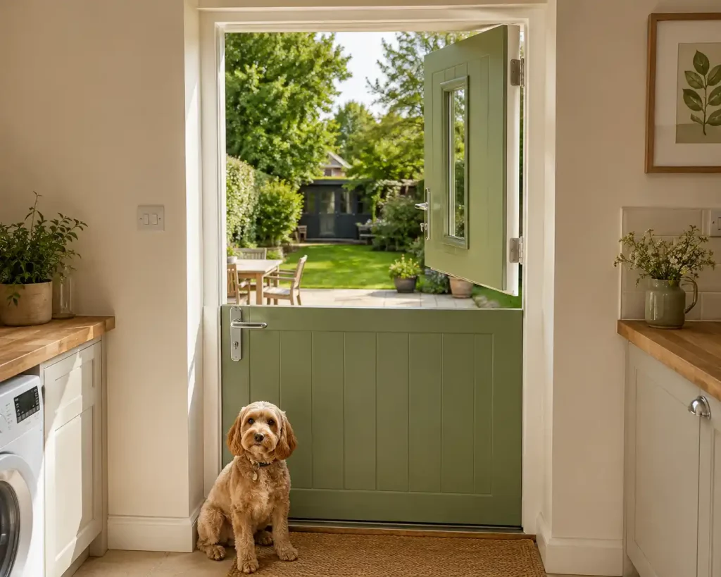 composite stable door in use